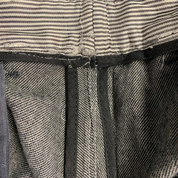 DANIELE ALESSANDRINI Size 34 Grey Twill Cotton Flat Front Dress Pants - Picture 7 of 7